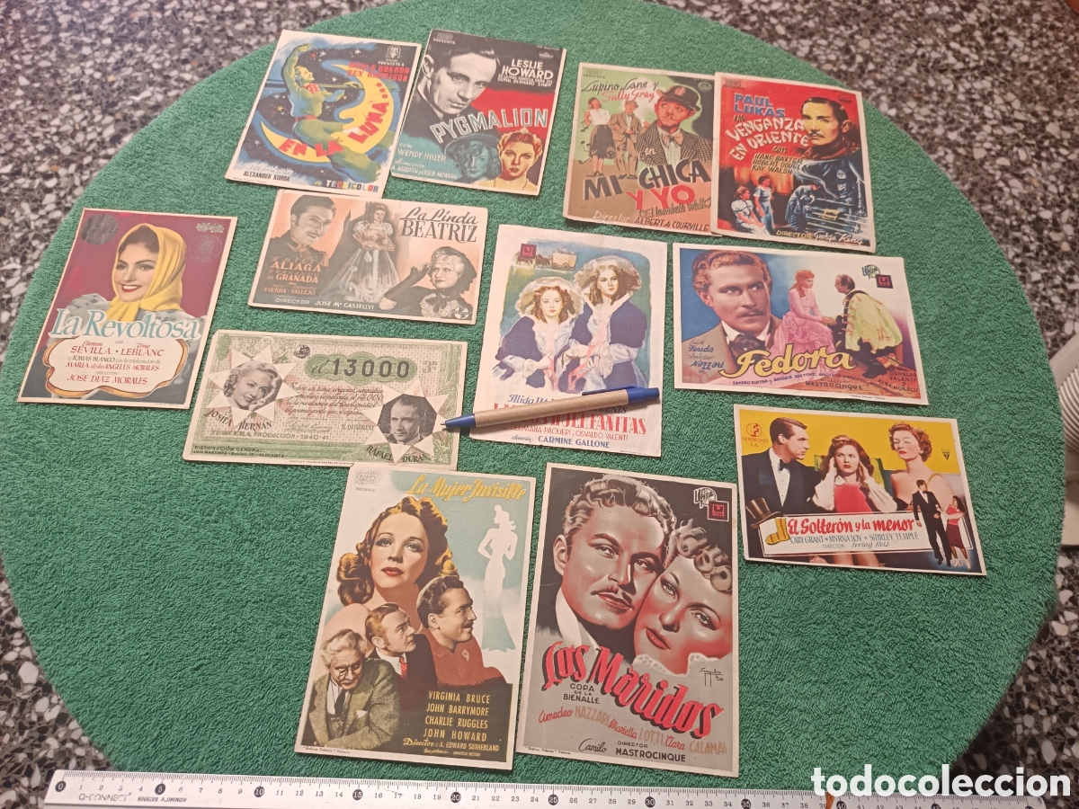 Cine: 29/ LOTE X 12 PROGRAMAS DE CINE A&Ntilde;OS 40 ,SENCILLOS GRANDES