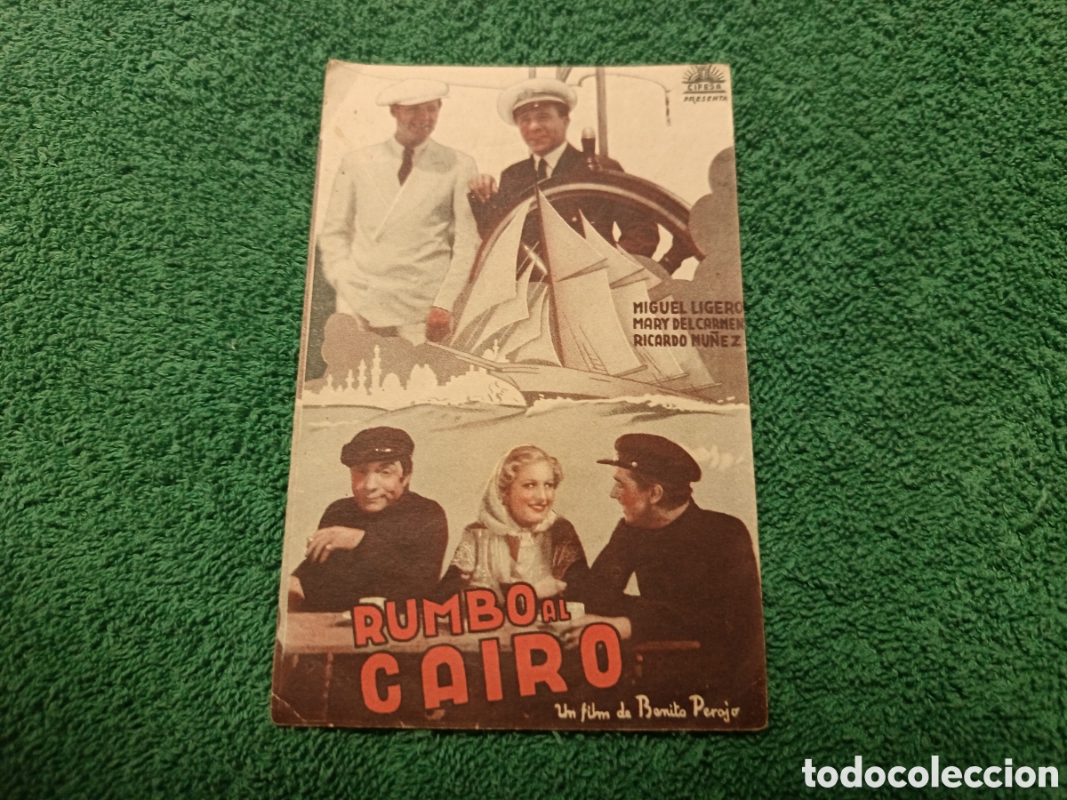 Cine: 56/ PROGRAMA DE CINE SENCILLO , RUMBO AL CAIRO, 1940