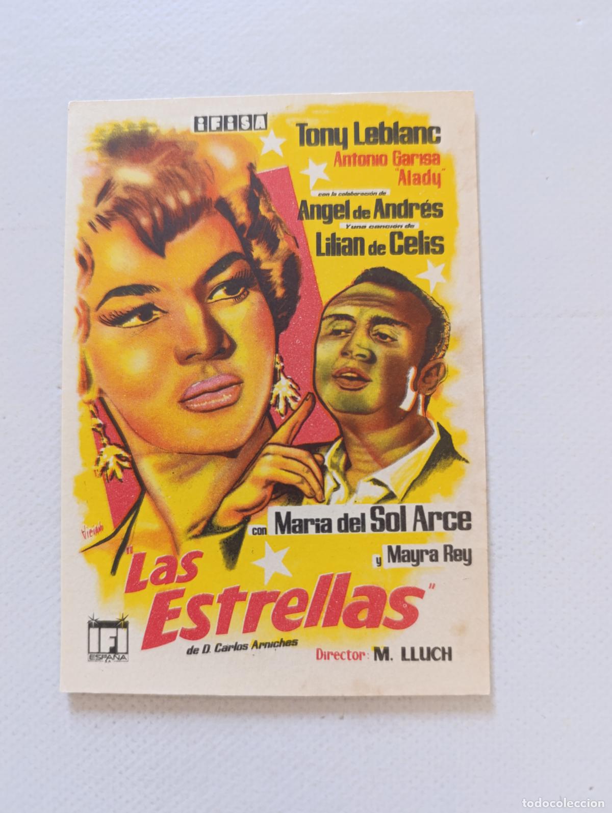 Cine: FOLLETO DE MANO - LAS ESTRELLAS - TONY LEBLANC - SIN PUBLICIDAD (148G)
