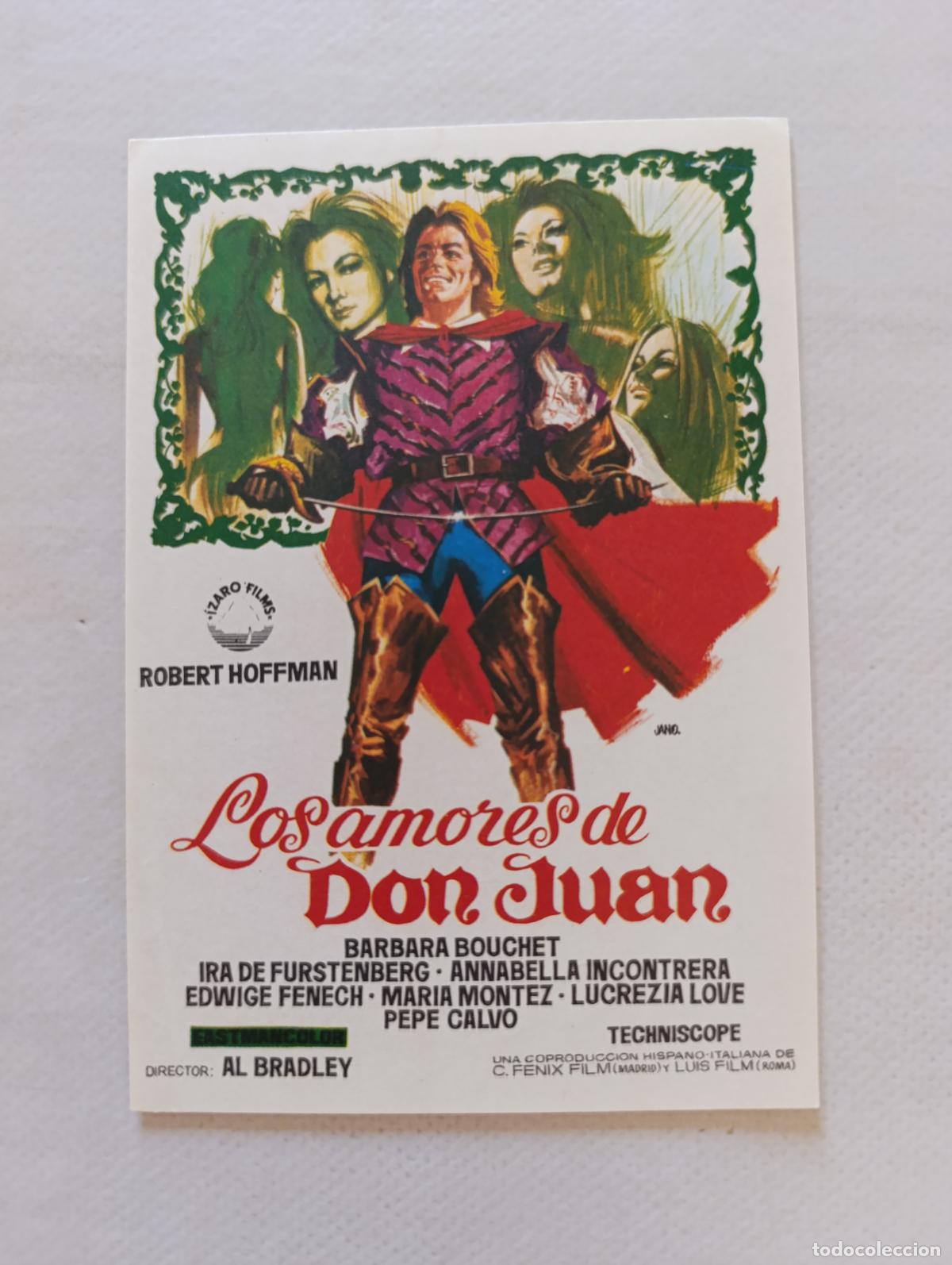 Cine: FOLLETO DE MANO - LOS AMORES DE DON JUAN - ROBERT HOFFMAN - SIN PUBLICIDAD (148H)