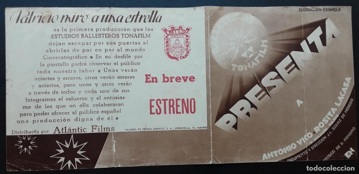 Cine: Patricio mir&oacute; a una estrella. Antonio Vico