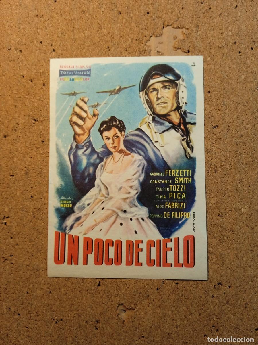 Cine: FOLLETO DE MANO SIN PUBLICIDAD UN POCO DE CIELO