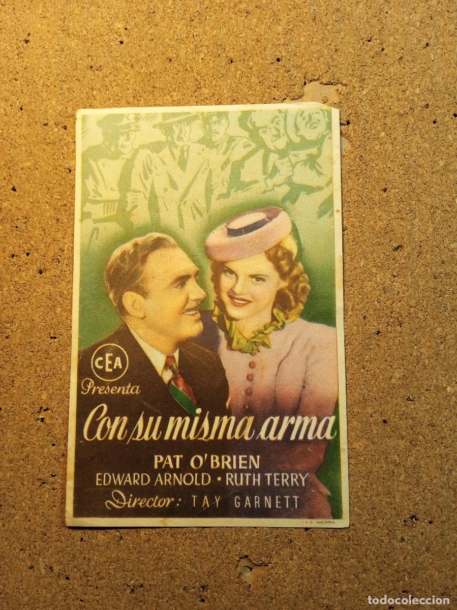 Cine: FOLLETO DE MANO SIN PUBLICIDAD CON SU MISMA ARMA