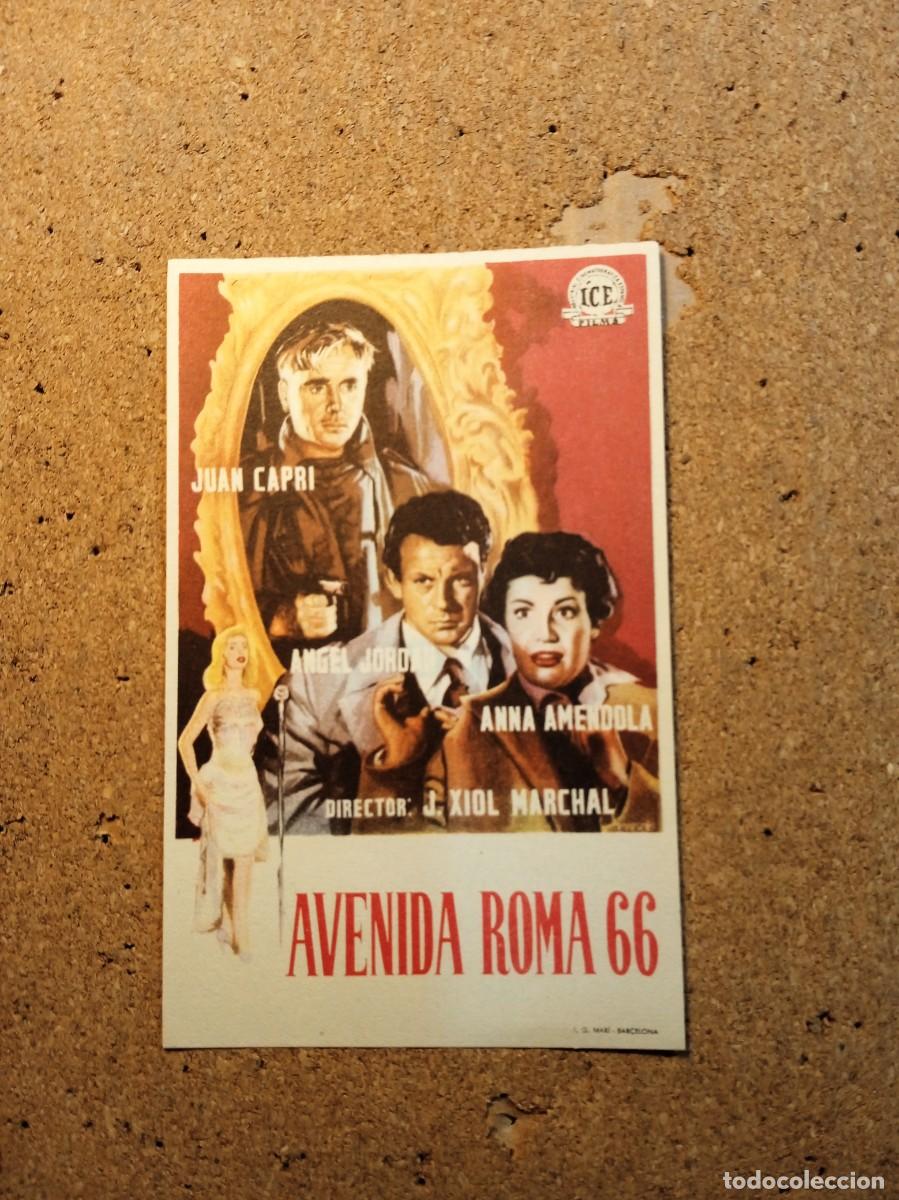 Cine: FOLLETO DE MANO SIN PUBLICIDAD AVENIDA ROMA 66
