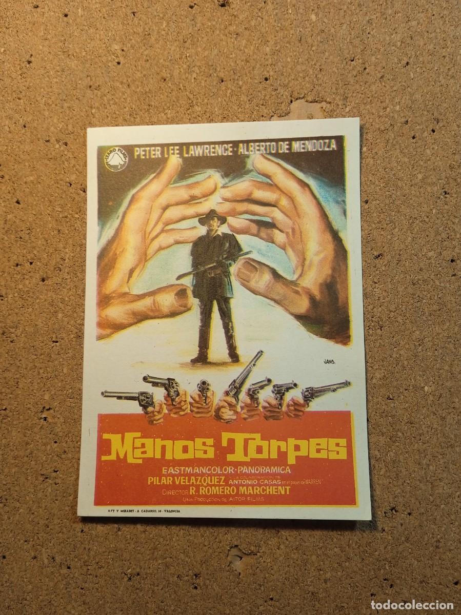  Flyers Publicitaires de films Anciens: FOLLETO DE MANO SIN PUBLICIDAD MANOS TORPES