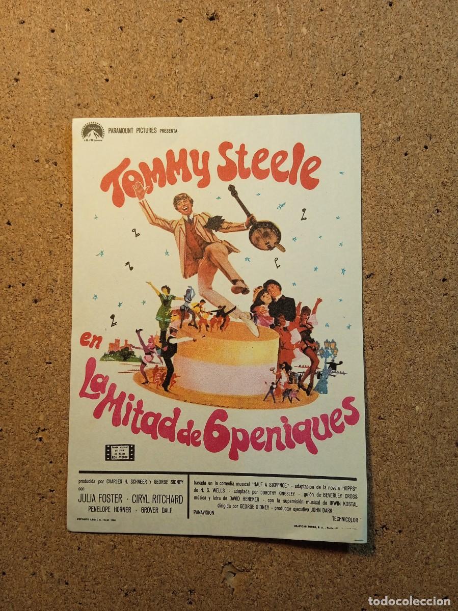 Cine: FOLLETO DE MANO SIN PUBLICIDAD LA MITAD DE 6 PENIQUES