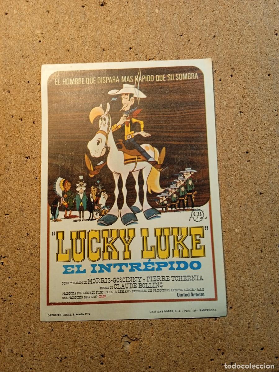 Cine: FOLLETO DE MANO SIN PUBLICIDAD LUCKY LUKE EL INTREPIDO
