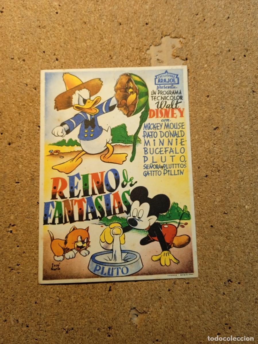 Cine: FOLLETO DE MANO SIN PUBLICIDAD REINO DE FANTASIA