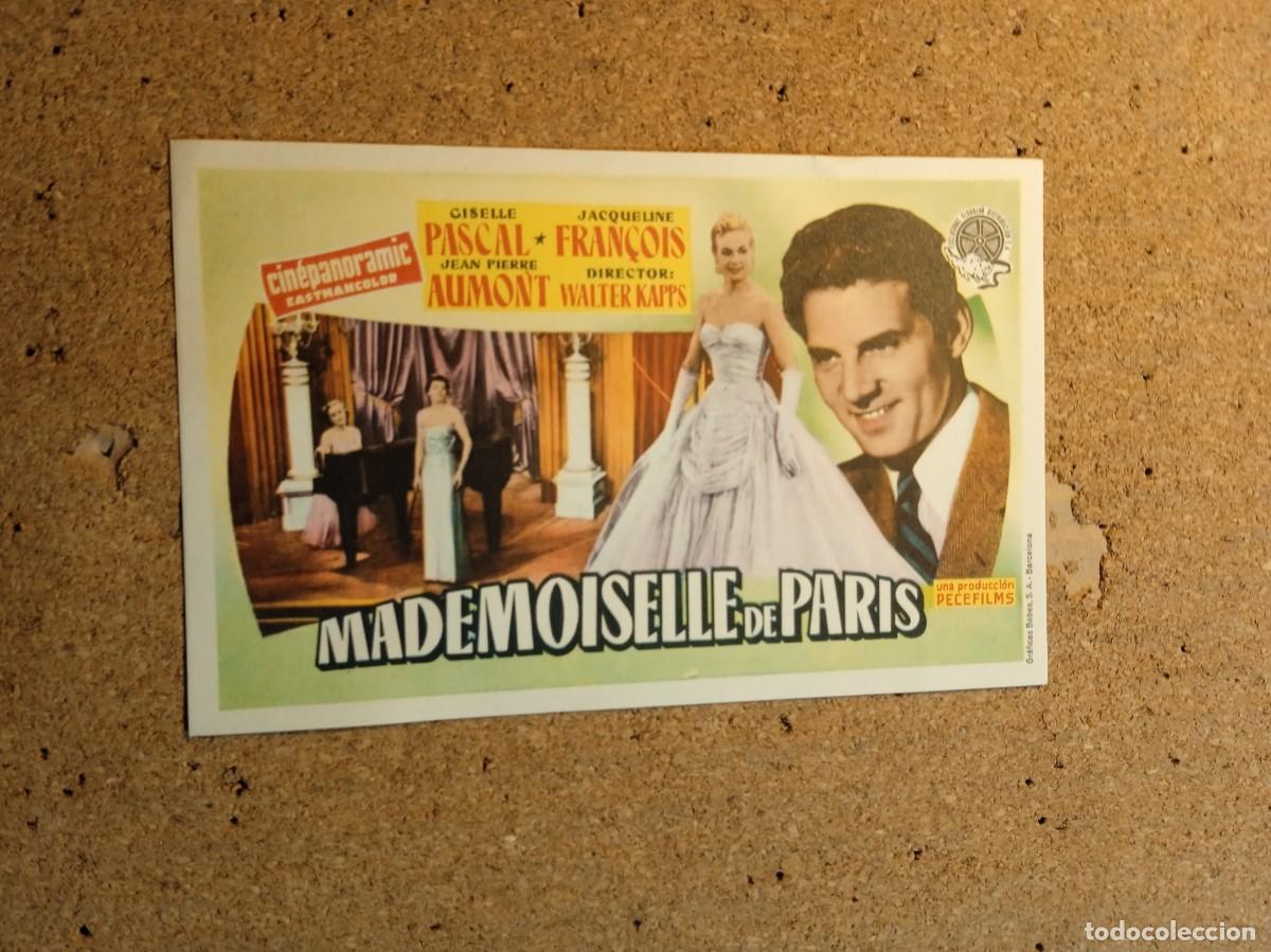 Cine: FOLLETO DE MANO SIN PUBLICIDAD MADEMOISELLE DE PARIS