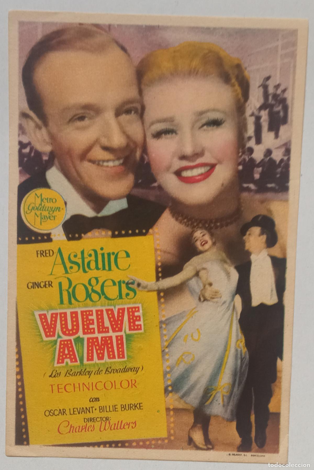 Cine: PROGRAMA DE CINE. FRED ASTAIRE. GINGER ROGERS. VUELVE A M&Iacute;. SELLO CINE AVELLANEDA. LAS PALMAS