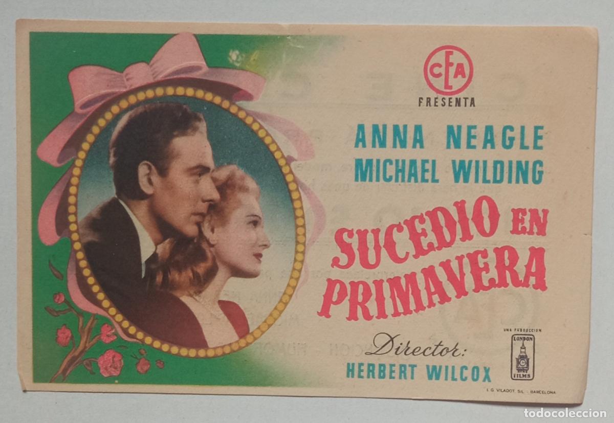 Cine: PROGRAMA DE CINE. ANNA NEAGLE. SUCEDIO EN PRIMAVERA. CINE CUY&Aacute;S. LAS PALMAS