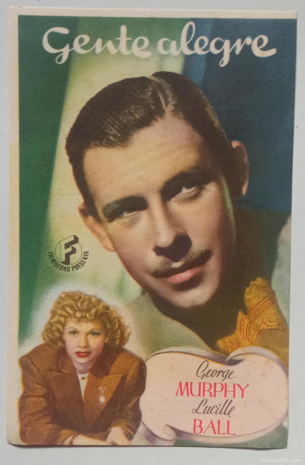 Cine: PROGRAMA DE CINE. GEORGE MURPHY. GENTE ALEGRE. CINE AVENIDA. LAS PALMAS - Foto 1