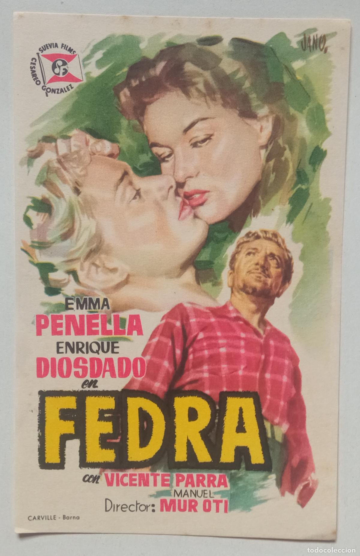 Cine: PROGRAMA DE CINE. EMMA PENELLA. ENRIQUE DIOSDADO. FEDRA. PORTADA DE JANO