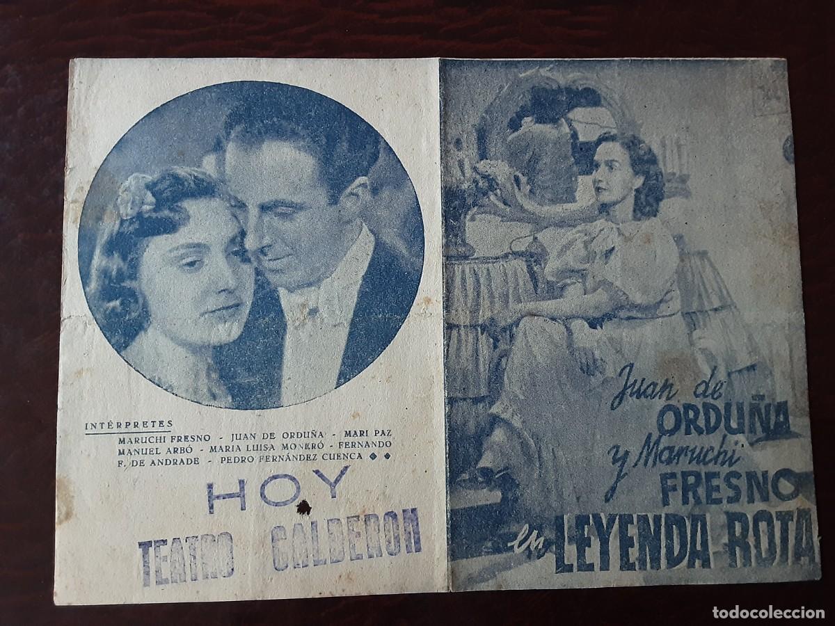 Cine: LEYENDA ROTA, JUAN DE ORDU&Ntilde;A, MARUCHI FRESNO.