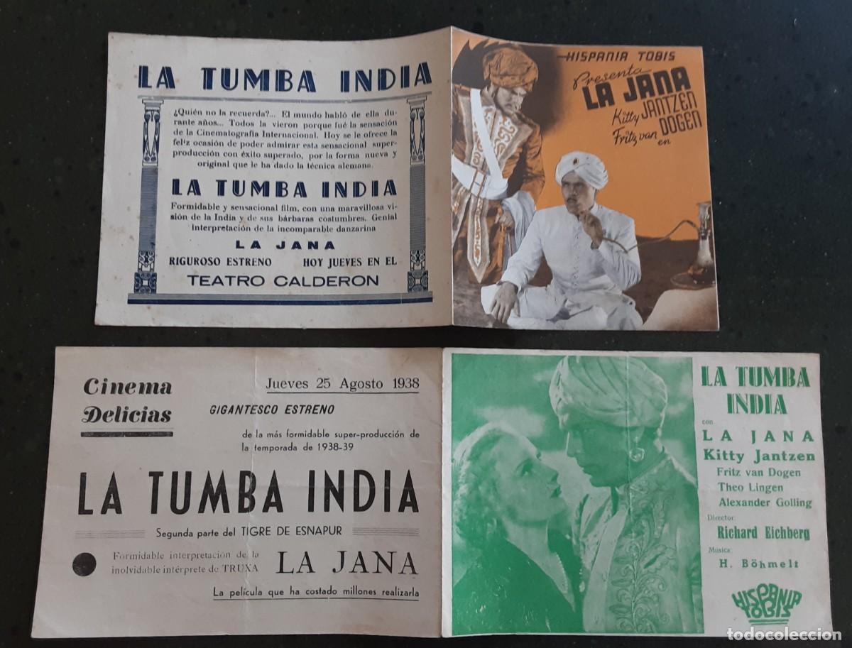 Cine: LA TUMBA INDIA, LA JANA, KITTY JANTZEN, FRITZ VAN DOGEN. Dos versiones.