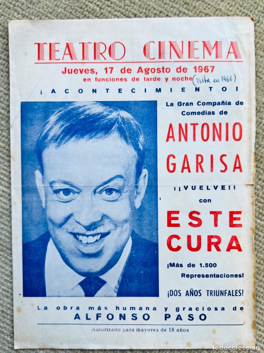 Cine: Programa Teatro Cinema - Santander, 1967 - Este Cura - Antonio Garisa - Alfonso Paso