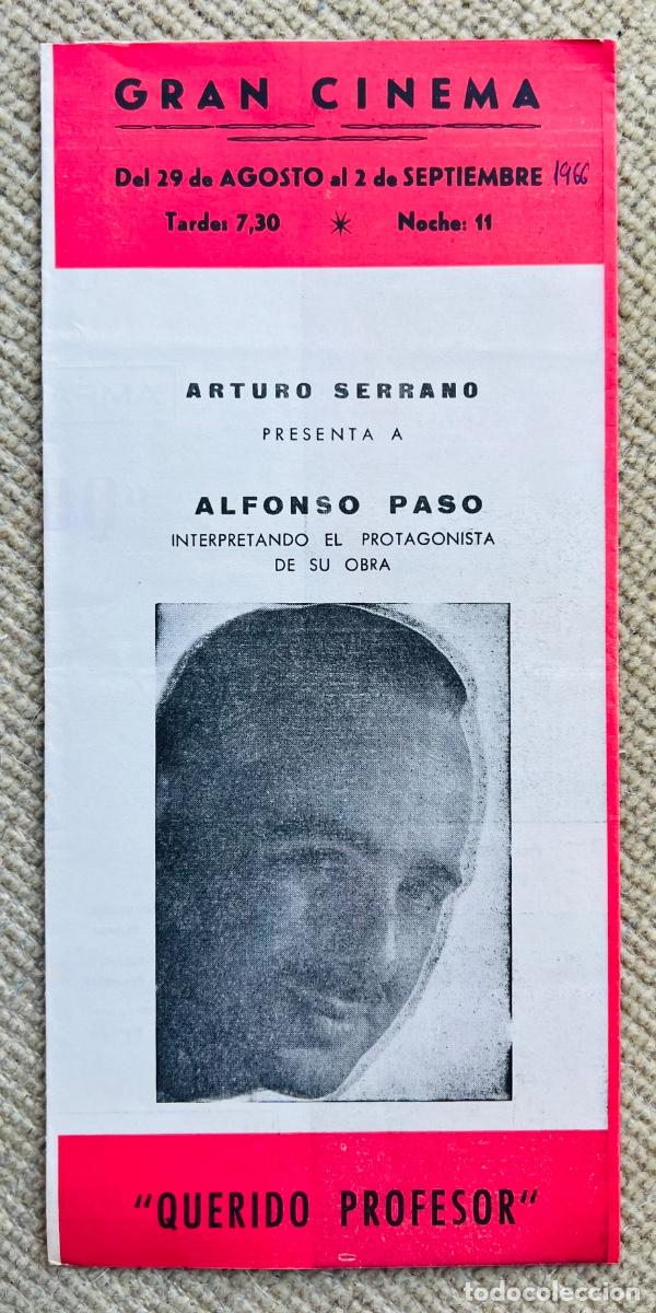 Cine: Programa Gran Cinema - Santander, 1966 - Querido profesor (Alfonso Paso, Luchy Soto, Elisa Ram&iacute;rez)