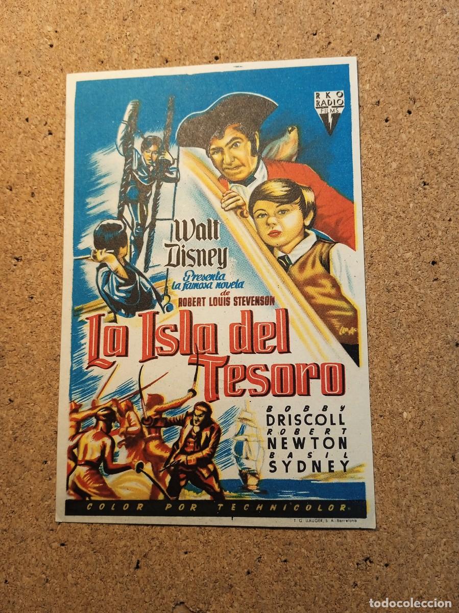 Cine: FOLLETO DE MANO SIN PUBLICIDAD LA ISLA DEL TESORO