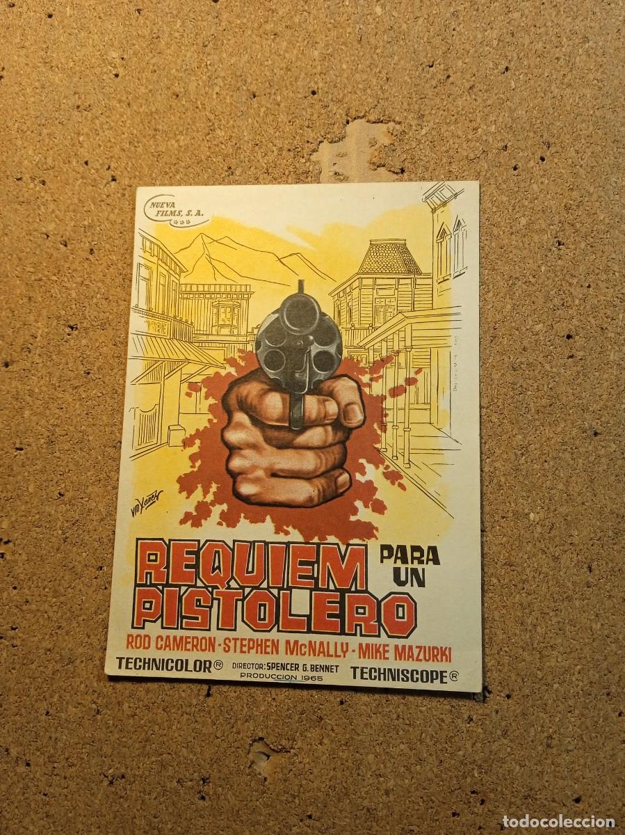 Cine: FOLLETO DE MANO SIN PUBLICIDAD REQUIEN PARA UN PISTOLERO