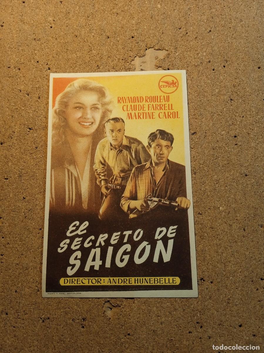 Cine: FOLLETO DE MANO SIN PUBLICIDAD EL SECRETO DE SAIGON