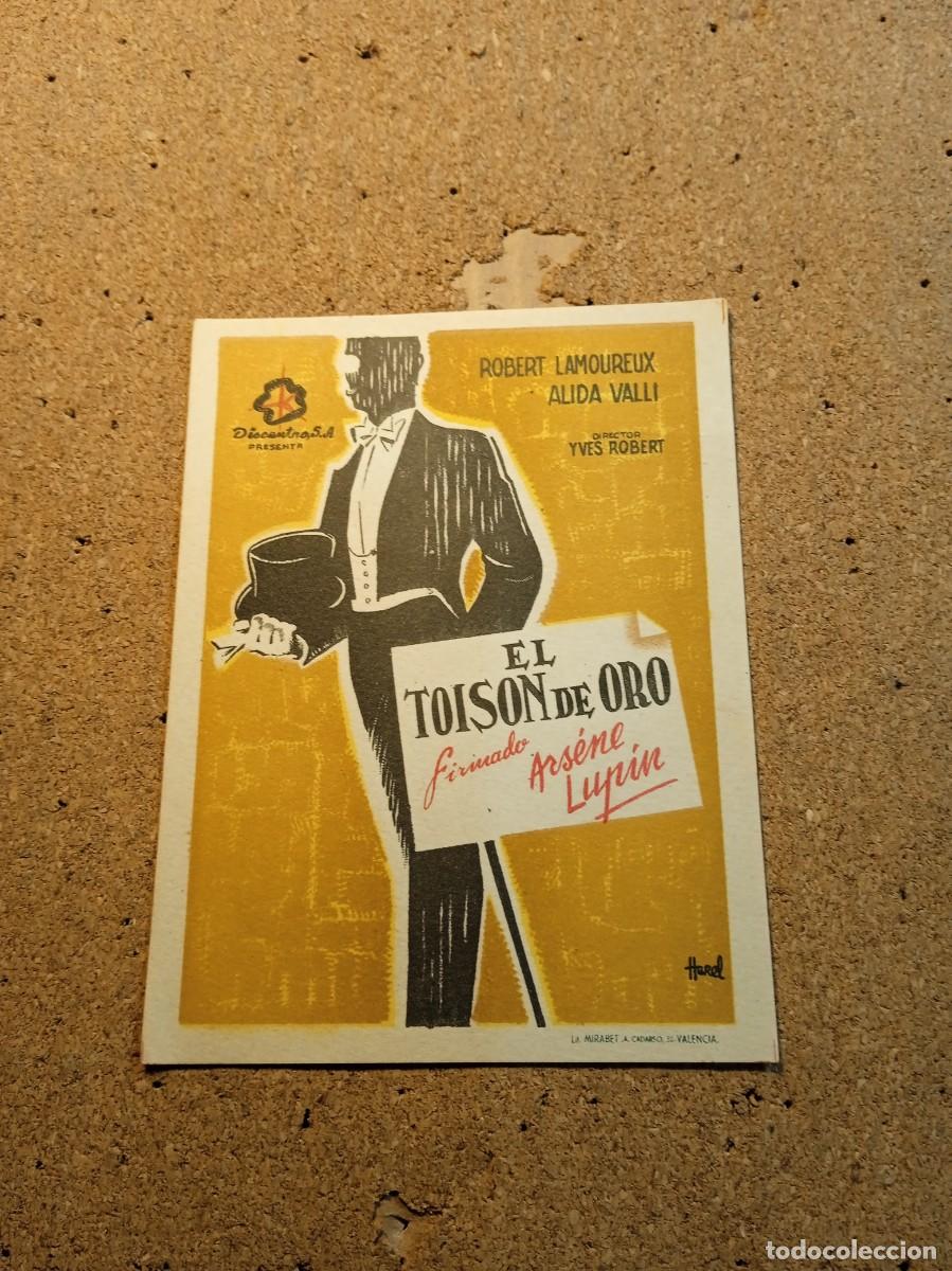 Cine: FOLLETO DE MANO SIN PUBLICIDAD EL TOISON DE ORO