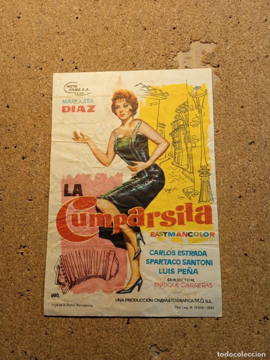 Cine: FOLLETO DE MANO SIN PUBLICIDADLA LA CUMPARSITA