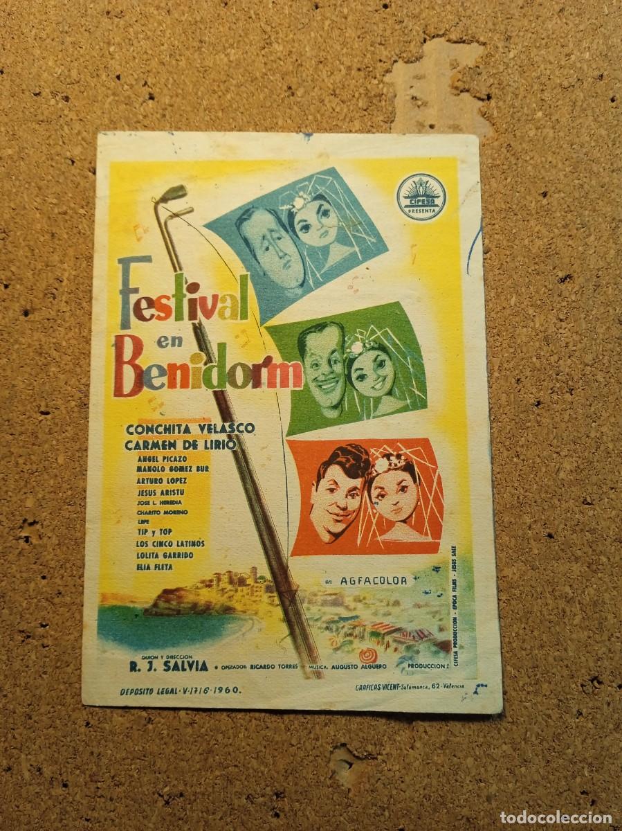 Cine: FOLLETO DE MANO SIN PUBLICIDADLA FESTIVAL DE BENIDORM