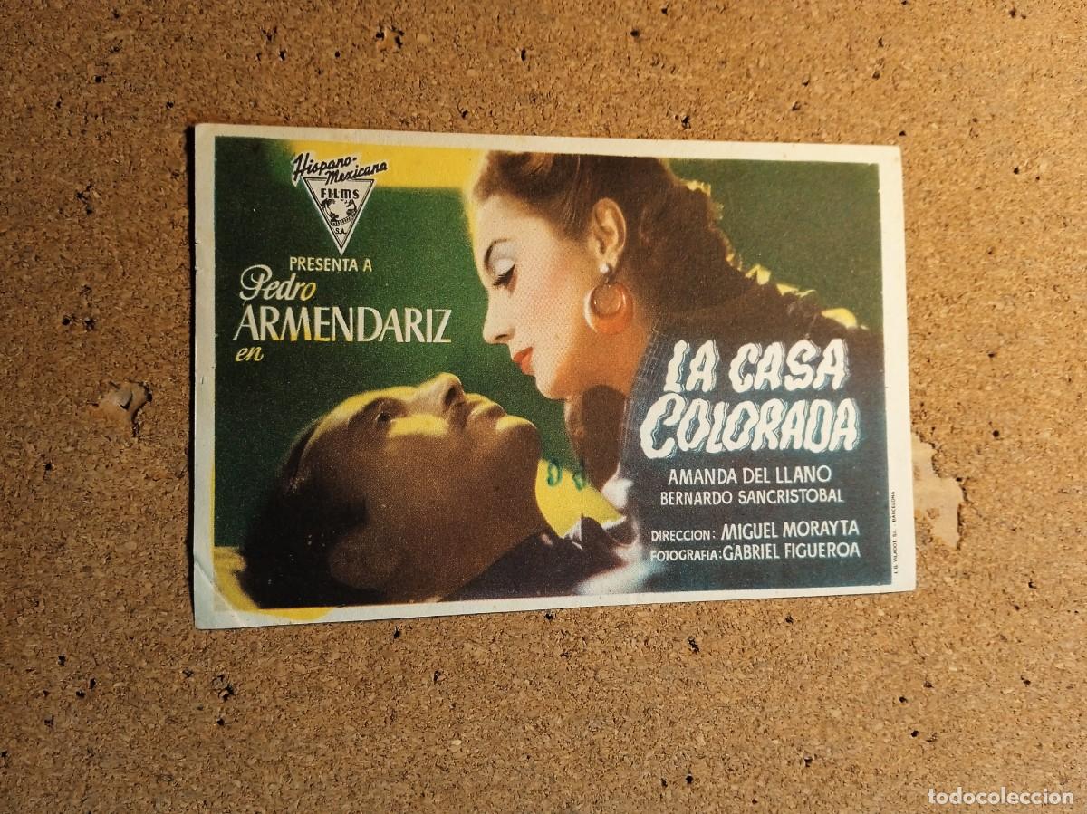 Cine: FOLLETO DE MANO SIN PUBLICIDAD LA CASA COLORADA