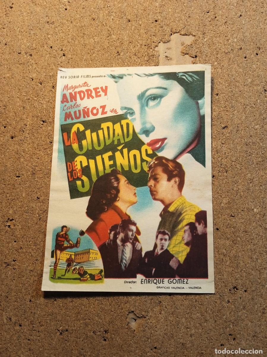 Cine: FOLLETO DE MANO SIN PUBLICIDAD LA CIUDAD DE LOS SUE&Ntilde;OS