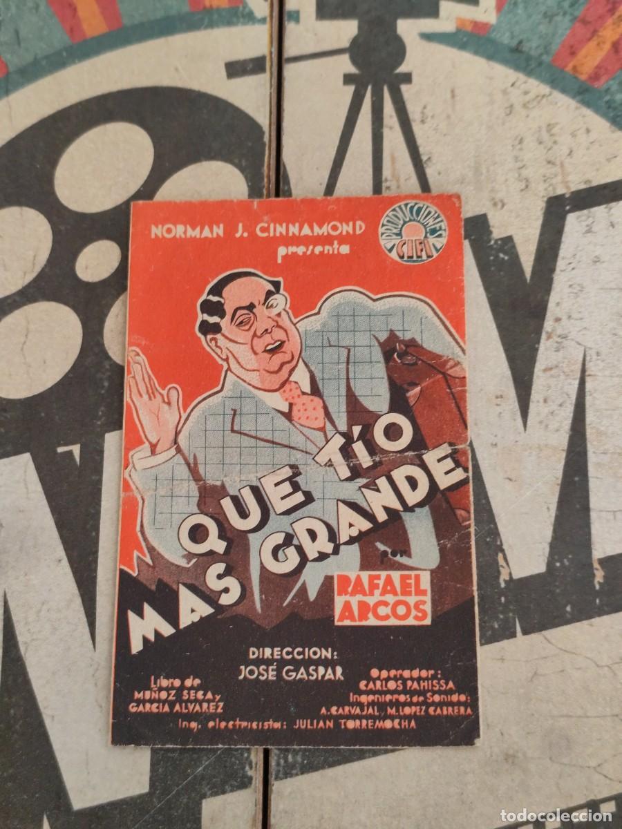 Cine: Que t&iacute;o mas grande doble sin publicidad