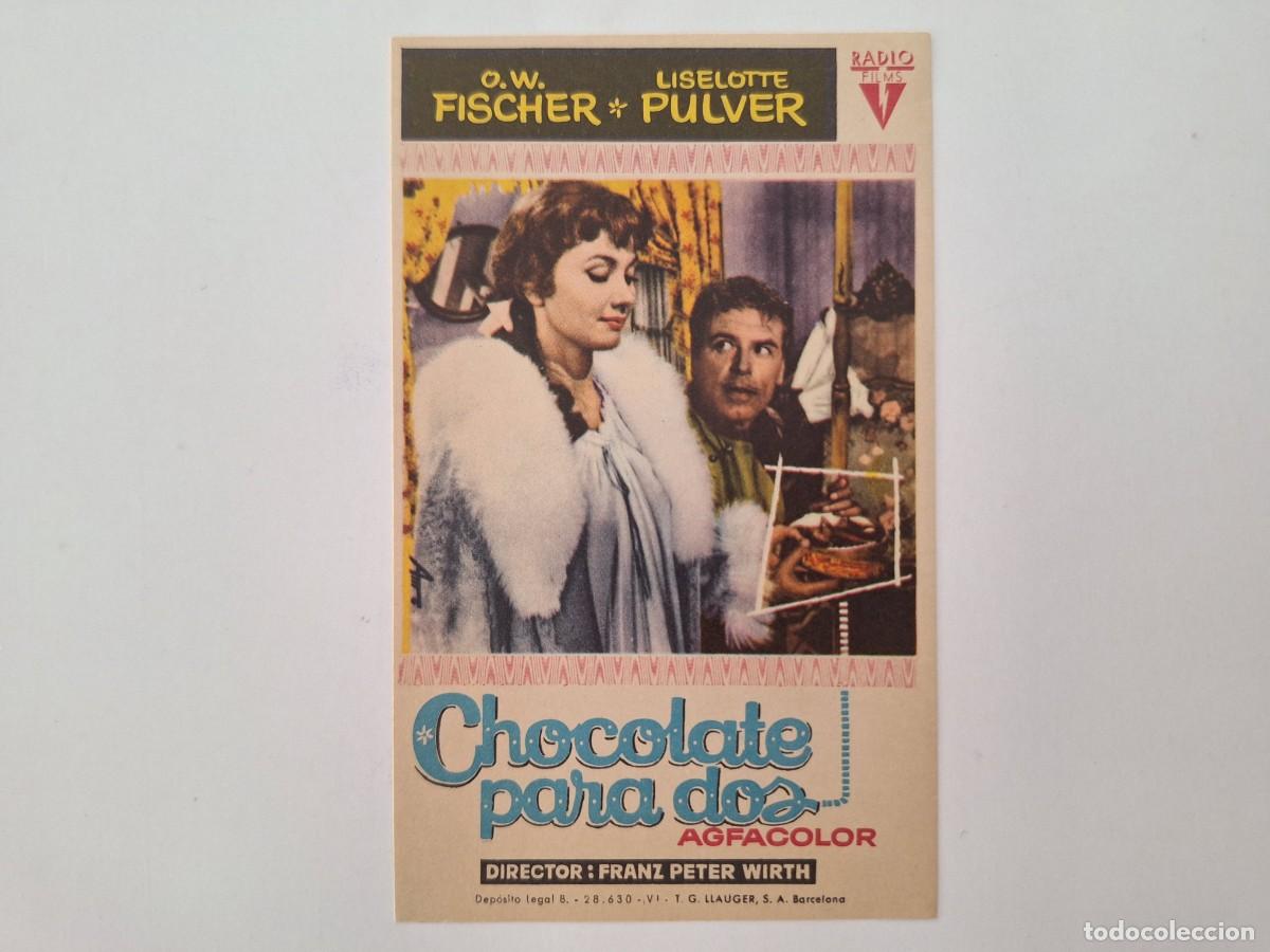Cine: CINE FOLLETO DE MANO CHOCOLATE PARA DOS SIN PUBLICIDAD FMD RV 8