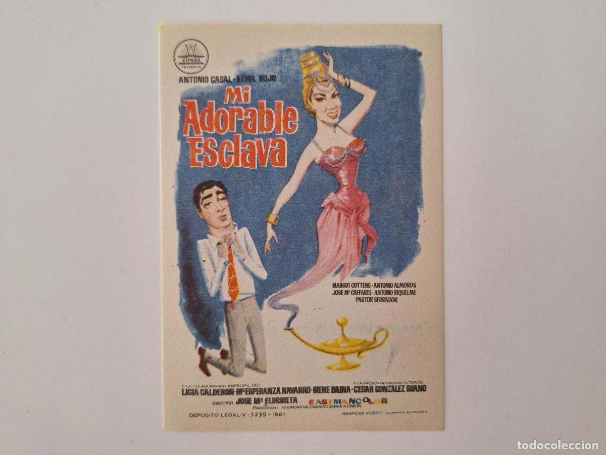 Cine: CINE FOLLETO DE MANO MI ADORABLE ESCLAVA SIN PUBLICIDAD FMD RV 9
