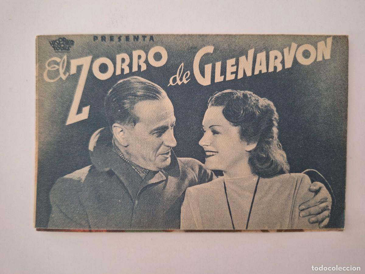 Cine: CINE FOLLETO DE MANO EL ZORRO DE GLENARVON CON PUBLICIDAD FMD RV 11