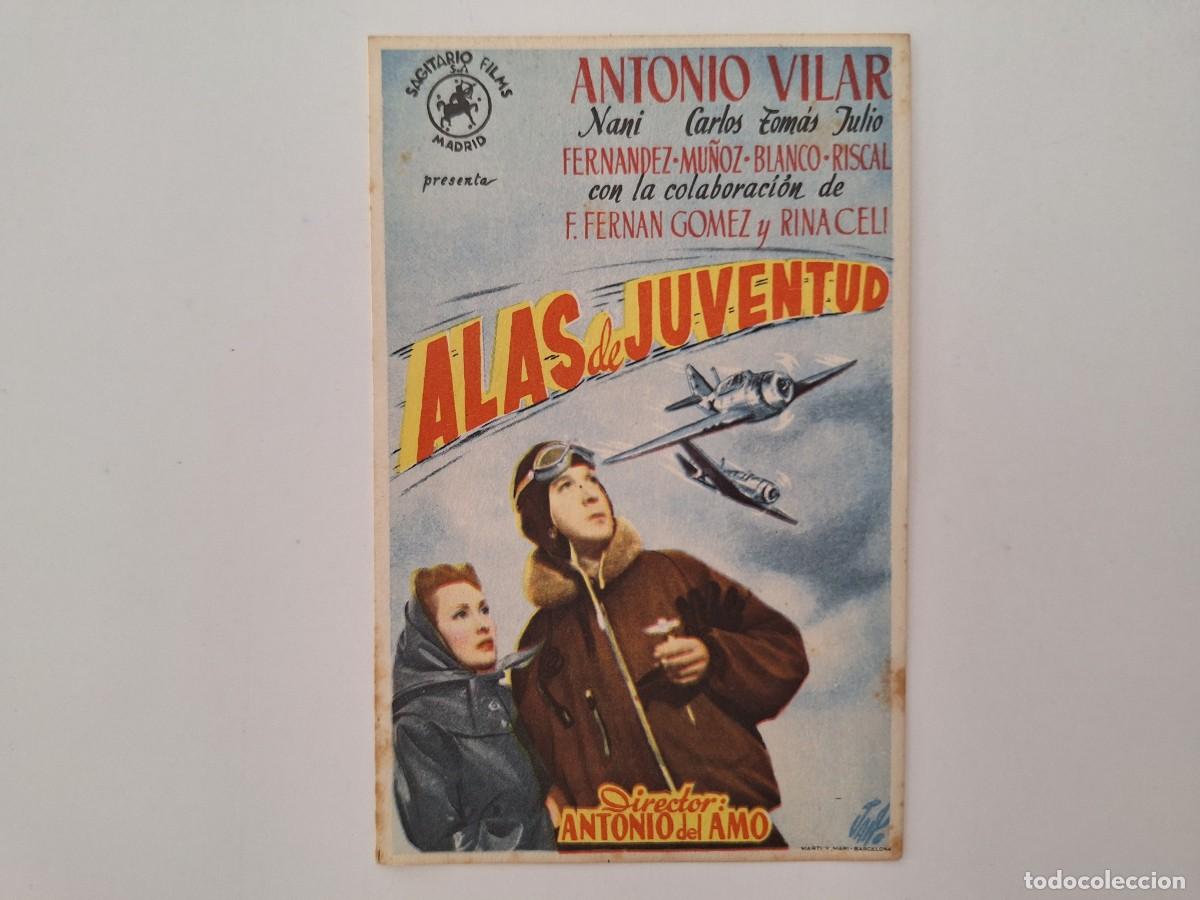 Cine: CINE FOLLETO DE MANO ALAS DE JUVENTUD SIN PUBLICIDAD FMD RV 16
