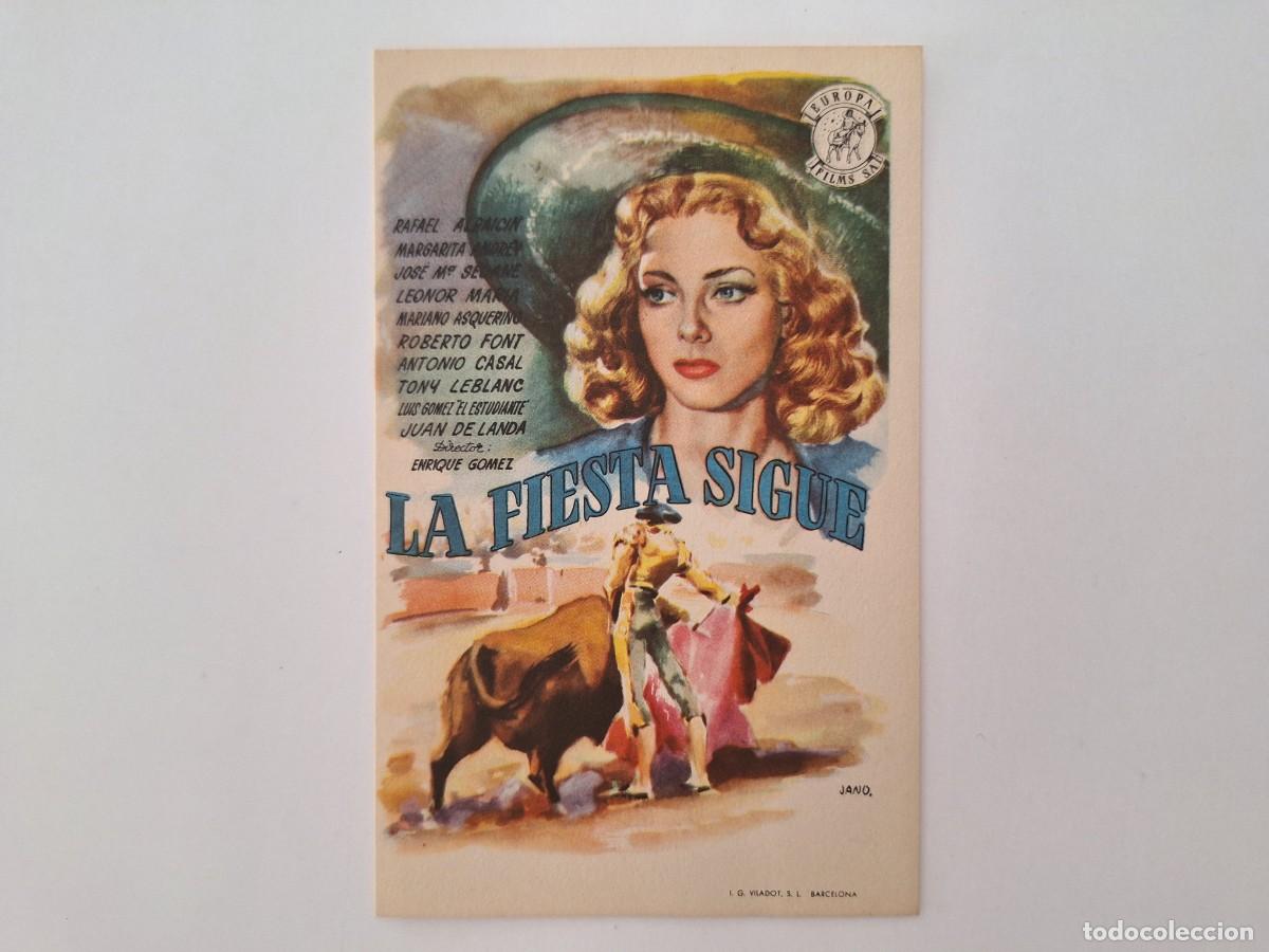 Cine: CINE FOLLETO DE MANO LA FIESTA SIGUE SIN PUBLICIDAD FMD RV 17