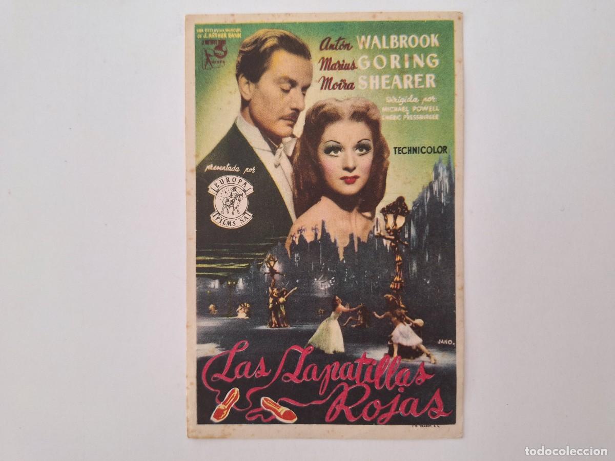Cine: CINE FOLLETO DE MANO LAS ZAPATILLAS ROJAS SIN PUBLICIDAD FMD RV 21