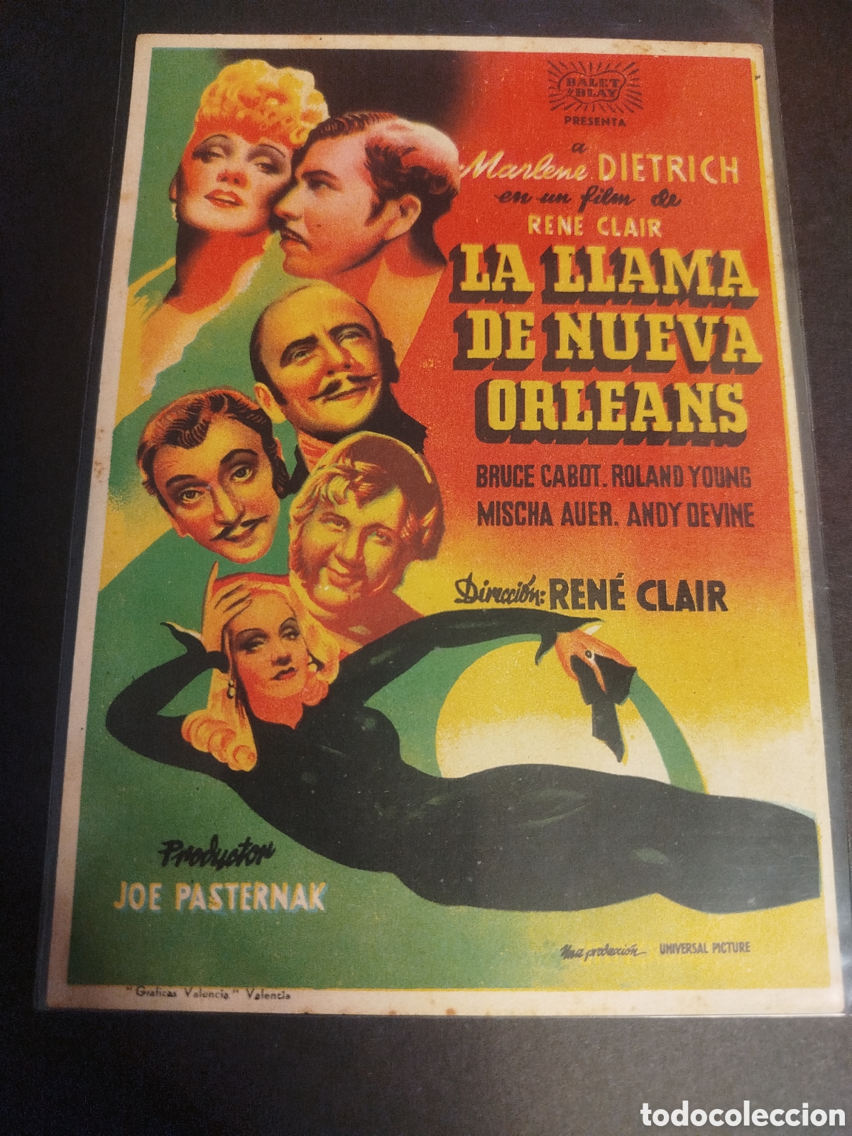 Cine: LA LLAMA DE NUEVA ORLEANS S/PUBLICIDAD