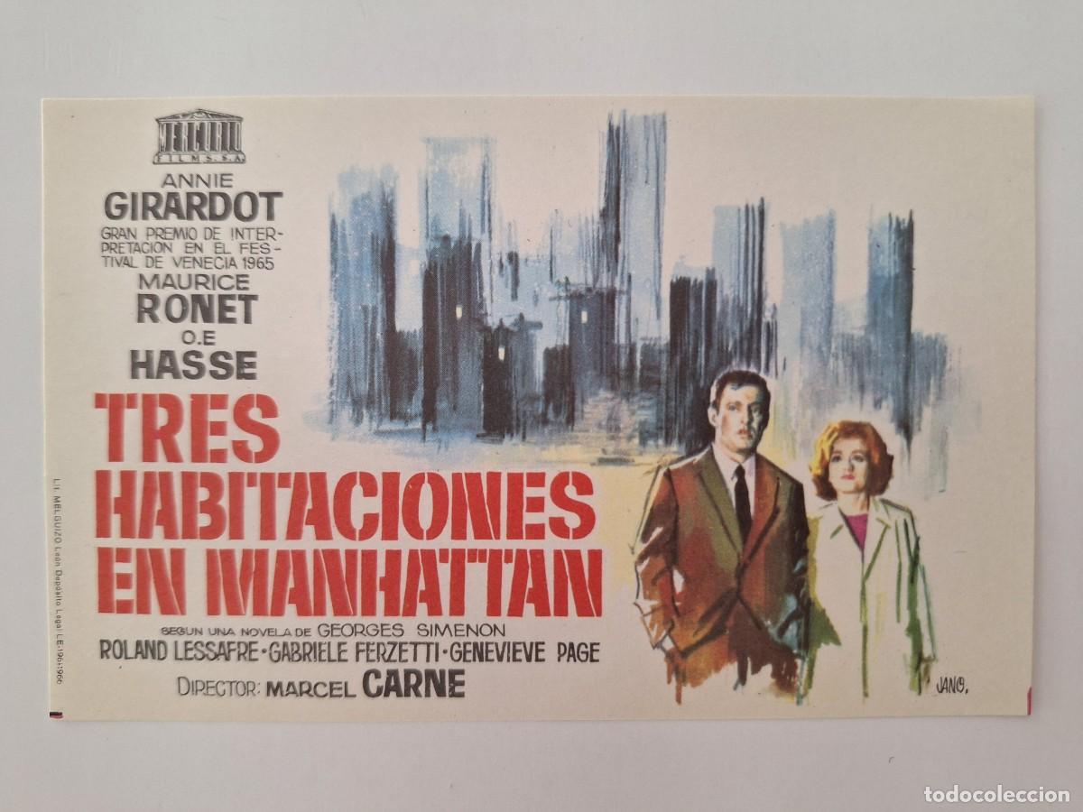 Cine: CINE FOLLETO DE MANO TRES HABITACIONES EN MANHATTAN SIN PUBLICIDAD FMD RV 22