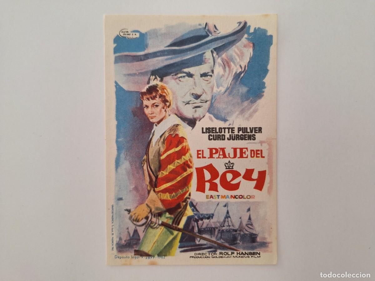 Cine: CINE FOLLETO DE MANO EL PAJE DEL REY SIN PUBLICIDAD FMD RV 24