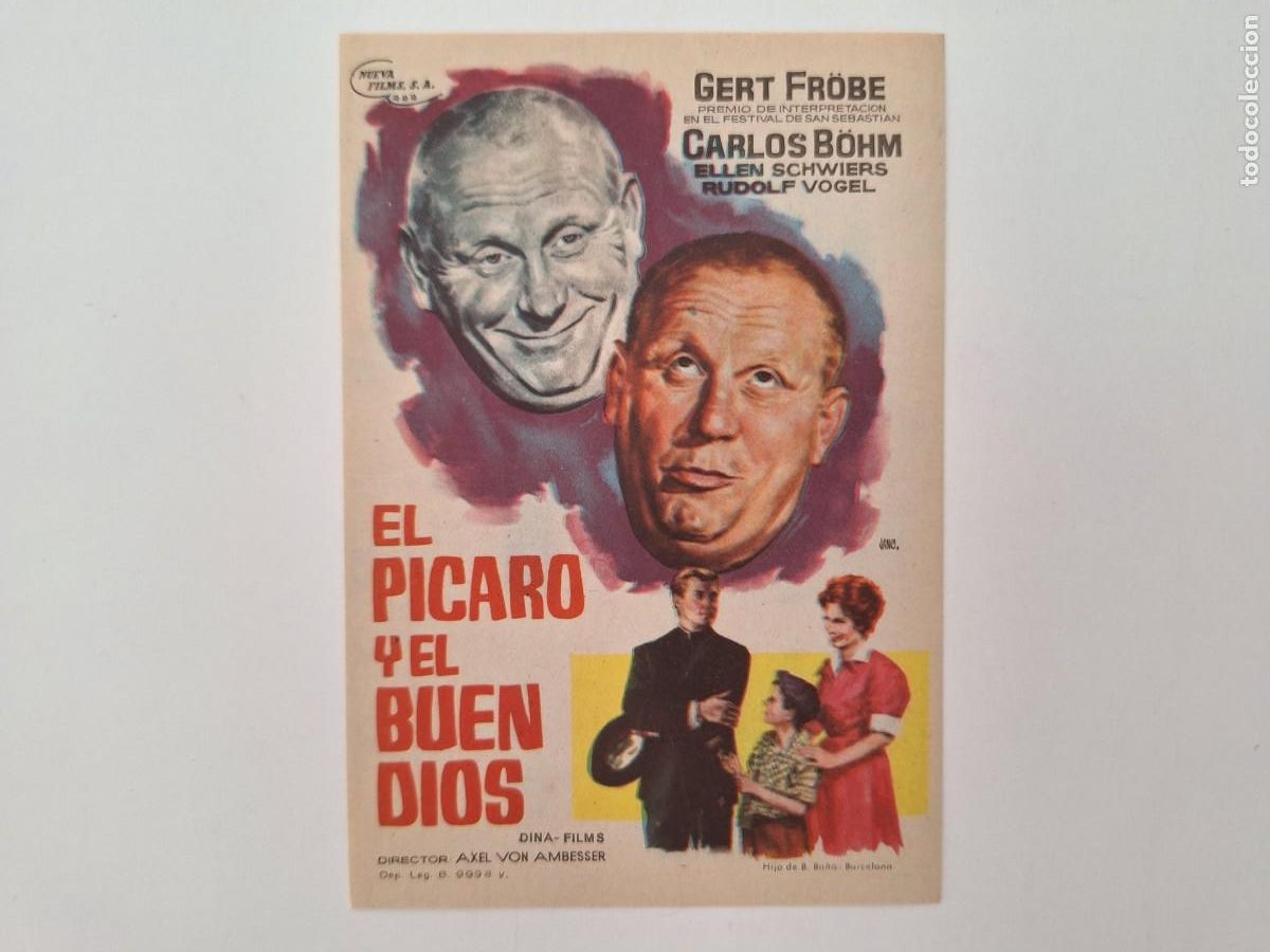 Cine: CINE FOLLETO DE MANO EL PICARO Y EL BUEN DIOS SIN PUBLICIDAD FMD RV 25