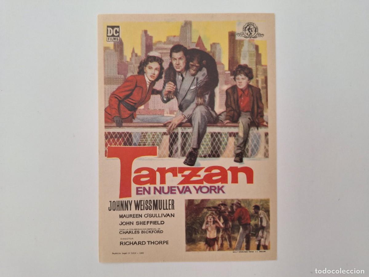 Cine: CINE FOLLETO DE MANO TARZAN EN NUEVA YORK SIN PUBLICIDAD FMD RV 26