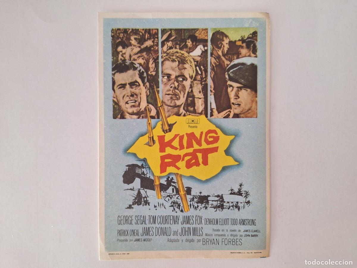 Cine: CINE FOLLETO DE MANO KING RAT SIN PUBLICIDAD FMD RV 30