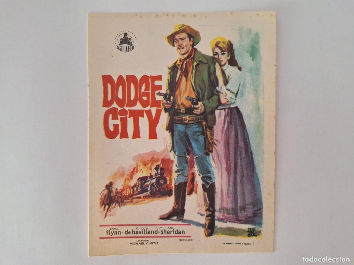 Cine: CINE FOLLETO DE MANO DODGE CITY SIN PUBLICIDAD FMD RV 32