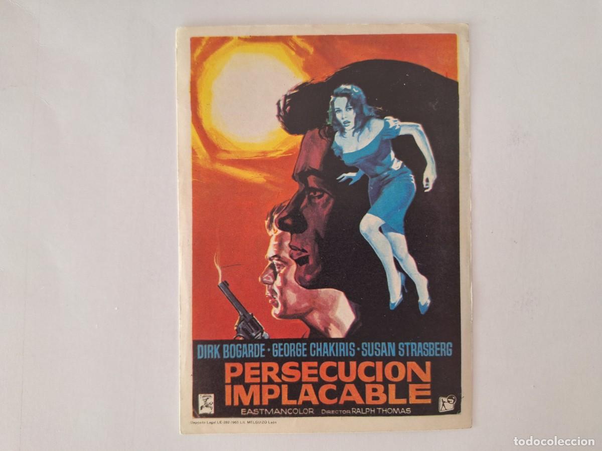 Cine: CINE FOLLETO DE MANO PERSECUCION IMPLACABLE SIN PUBLICIDAD FMD RV 34