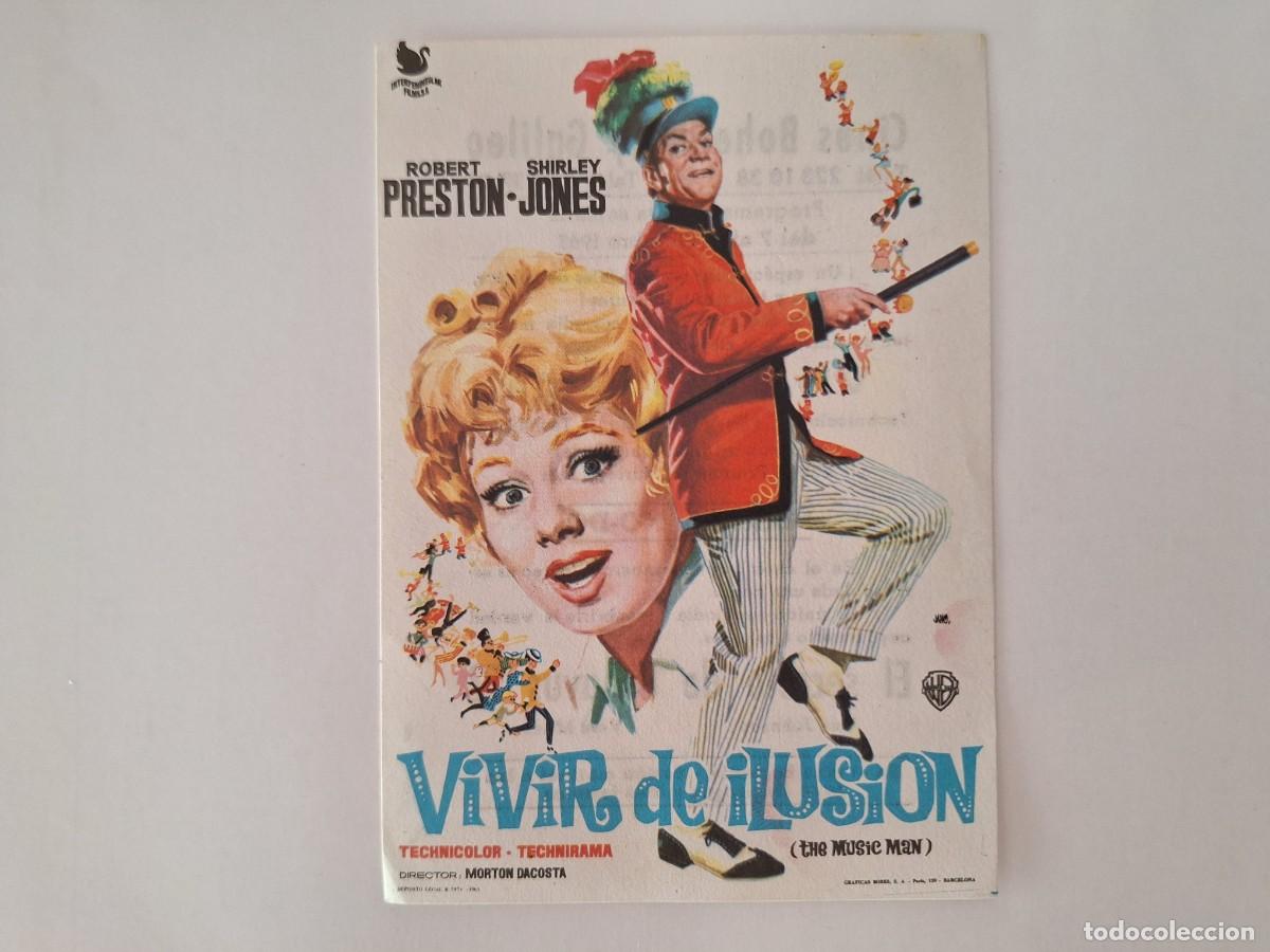 Cine: CINE FOLLETO DE MANO VIVIR DE ILUSION CON PUBLICIDAD CINES BOHEMIO GALILEO FMD RV 35