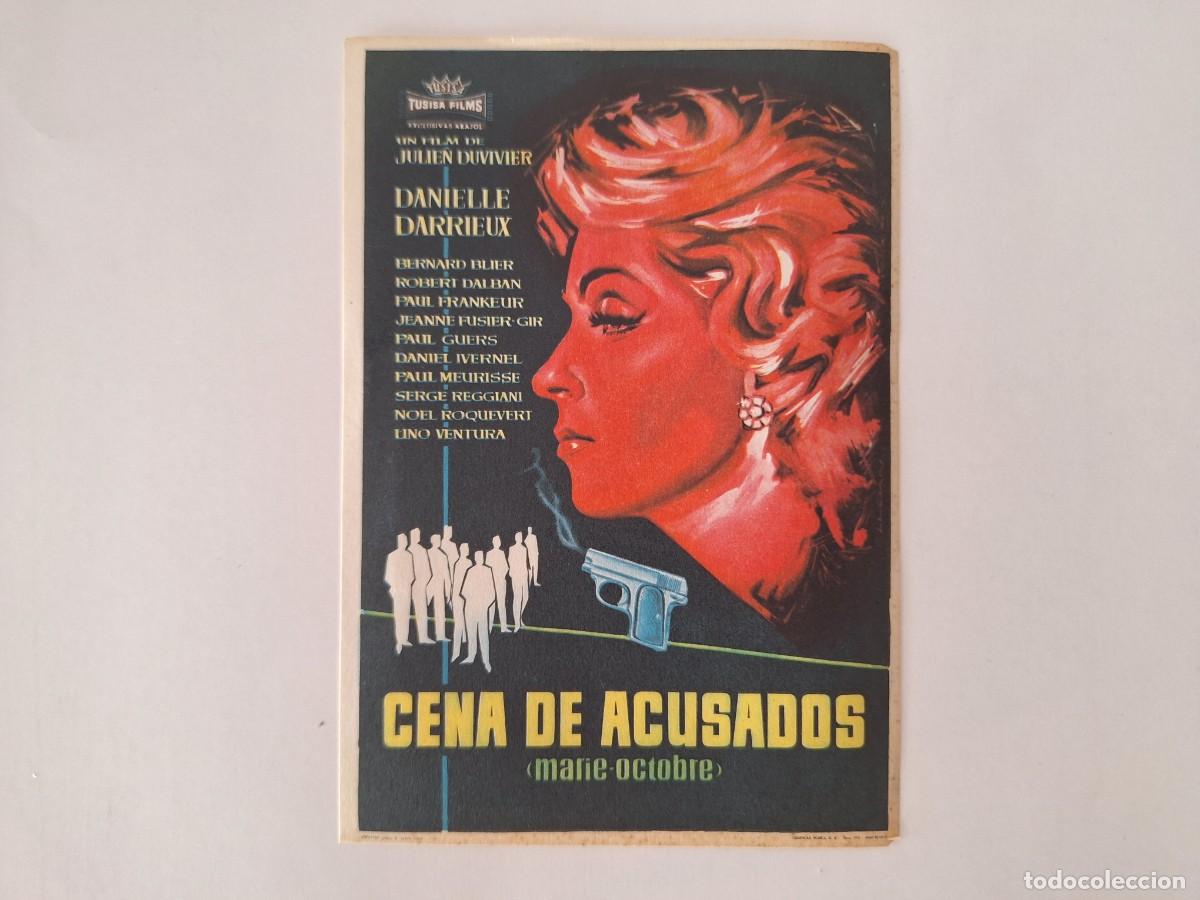 Cine: CINE FOLLETO DE MANO CENA DE ACUSADOS SIN PUBLICIDAD FMD RV 39