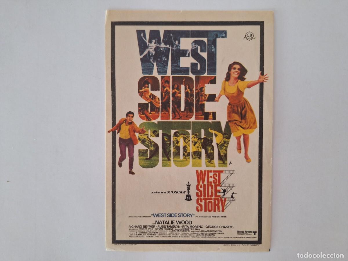 Cine: CINE FOLLETO DE MANO WEST SIDE STORY SIN PUBLICIDAD FMD RV 41