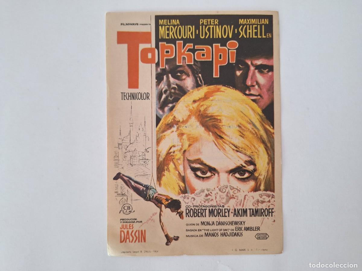 Cine: CINE FOLLETO DE MANO TOPKAPI CON PUBLICIDAD FMD RV 44