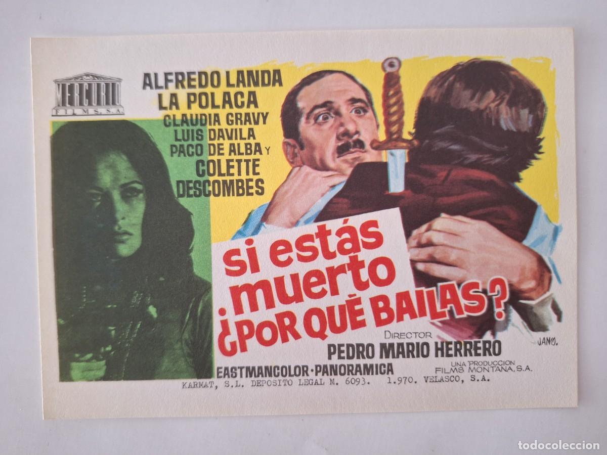 Cine: CINE FOLLETO DE MANO SI ESTAS MUERTO &iquest; PORQUE BAILAS ? SIN PUBLICIDAD FMD RV 47