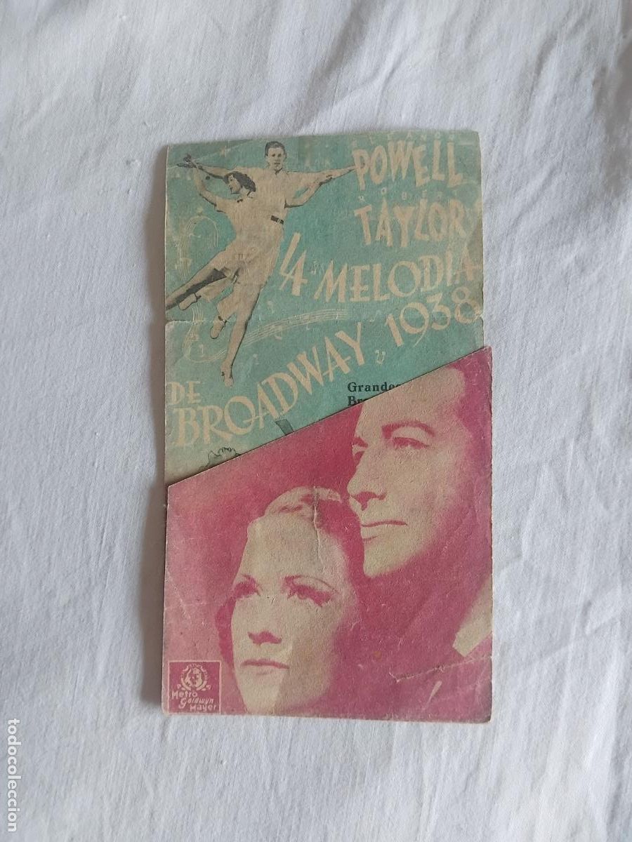 Cine: PROGRAMA DE CINE LA MELODIA DE BROADWAY 1938. CINE OLIMPIA. - Foto 1
